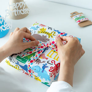 Wholesale High Quality Art <b>Paper</b> <b>Birthday</b> <b>Wrapping</b> <b>Paper</b> Roll Cartoon Kids Design Superior Craftsmanship for Gift Packaging - Product Image 3
