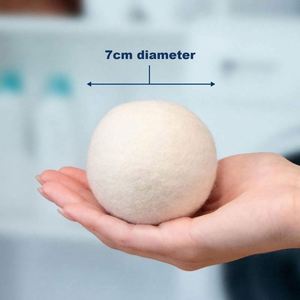Boules de séchage en laine de Nouvelle-Zélande de haute qualité, réutilisables, réduisent le temps de séchage, hypoallergéniques, adoucissant textile biologique premium - Product Image 2