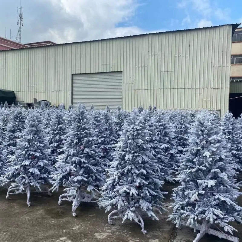 2024新しいデザインarbol de navidad kerstboomコマーシャルPVCグリーンクリスマスツリークリスマスデコレーション用