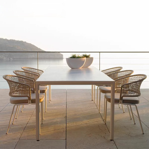 Conjunto de Muebles de Jardín, Mesa y Sillas, Sofá de Ratán para Balcón de Hotel o Villa, Silla de Ratán Moderna para Descanso - Product Image 2