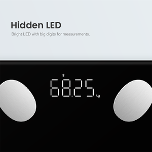 Tuya 앱으로 TRANSTEK 396lbs 180kg 화이트 블랙 무선 디지털 스마트 BMI 스케일 건강 모니터 체지방 스케일 - Product Image 4