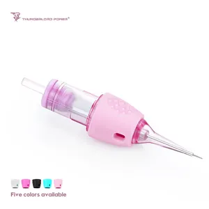 Dùng Một Lần Màu Hồng Phổ Hình Xăm Kim Cho Trang Điểm Vĩnh Viễn Hình Xăm Máy Với Silicone Màng Hồng Ngón Tay Ban Nhạc