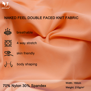 Vente en gros spandex tricoté doux 30 nylon 70 double face coupe libre tissu de yoga extensible doux pour le sport - Product Image 2