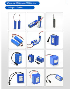 锂离子18650 2S1P 8.88wh锂离子电池组7.4v 1200毫安时用于发光二极管灯 - Product Image 3