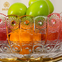 Panier suspendu décoratif de fête de Festival de haute qualité panier de rangement de Dessert de fruits en verre