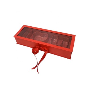 Scatola Regalo Personalizzata con <span class=keywords><strong>Rose</strong></span> per San Valentino 2025, Contenitore per Composizioni Floreali in Stock, Scatola Personalizzata 'Ti <span class=keywords><strong>Amo</strong></span>' con Fiori - Product Image 2