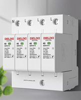 Delixi 220V 160A Interrupteur Domestique DZ47SY Boîtier Moulé Disjoncteur Protection Contre Les Fuites De Foudre Parafoudre 10kA Rail DIN