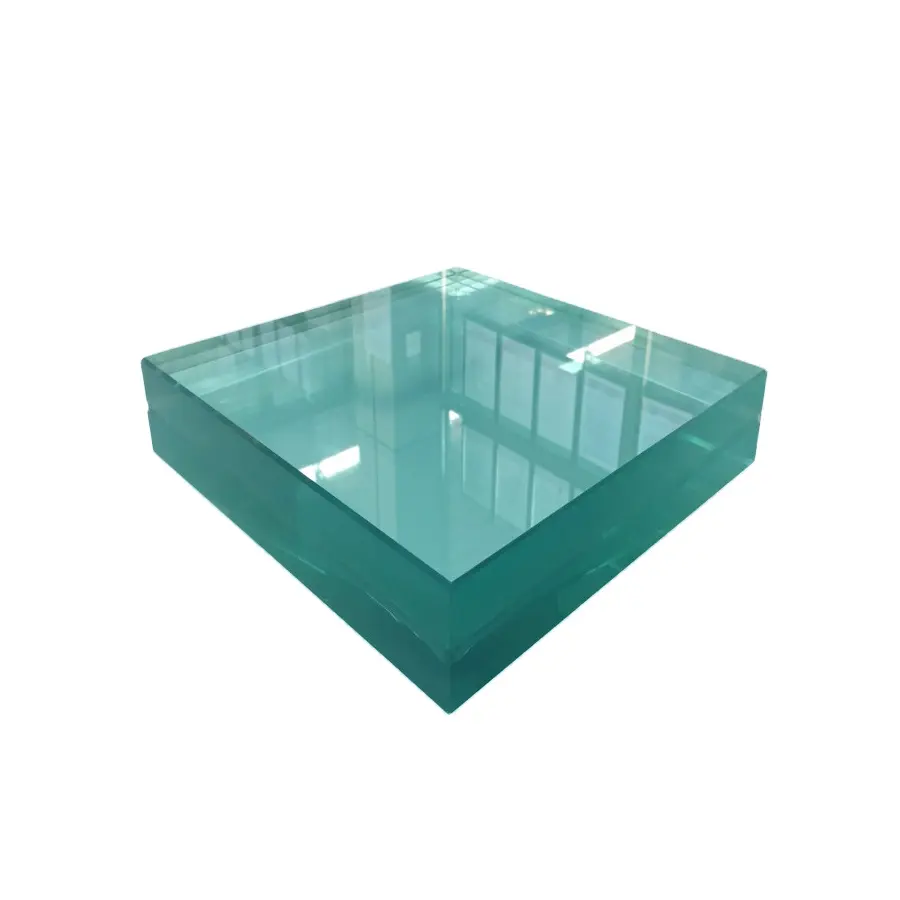 40mm 60mm 75mm blend thickness ultra clear laminated bulletproof glass for bank counter window