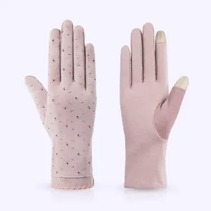 Sun Protection Gloves for Women Sun Protection Gloves Fingerless Sun Gloves  for Men Uv Protection Skin Pink 