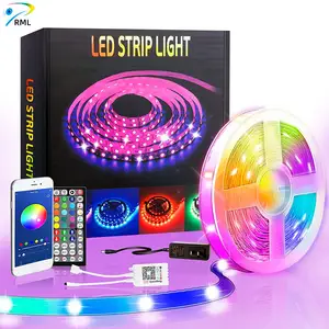 40ft RGB Smart LED Strip Light kit flessibile cambia colore 360 unità SMD 5050 LED 12V light strip 44 Key Remote per KTV Bar