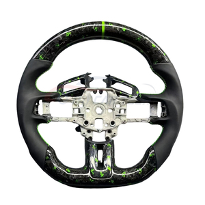 Volant en fibre de carbone personnalisable pour <span class=keywords><strong>Ford</strong></span> <span class=keywords><strong>Mustang</strong></span> 6ème génération 2015 <span class=keywords><strong>2016</strong></span> 2017 - Product Image 3