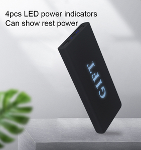 Banco del poder del tamaño de la tarjeta de los regalos <span class=keywords><strong>Bancos</strong></span> ligeros del poder del logotipo del puerto dual 5V 8000mAh <span class=keywords><strong>para</strong></span> el - Product Image 4