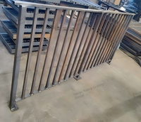 Rampe d'escalier en acier galvanisé, garde-corps, main courante