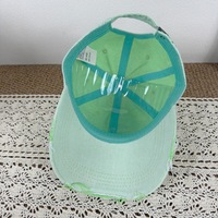 Casquette de baseball unisexe printemps-été effet vieilli avec strass, chapeau de soleil décontracté style urbain tendance pour l'extérieur
