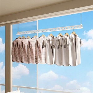 Multi functional adjustable folding electric drying rack for <b>indoor</b> and household balconies - Product Image 4
