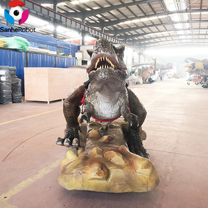 Jeux d'arcade à pièces pour enfants personnalisés, manèges et équipements de terrain de jeux amusants, <span class=keywords><strong>dinosaure</strong></span> mécanique à monter - Product Image 2
