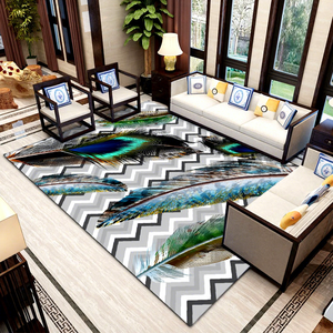 พรมปูพื้นบ้านสไตล์จีนโบราณ EiffelHome วัสดุเลียนแบบผ้าแคชเมียร์ ซักด้วยมือได้ ปรับแต่งได้ ใช้ปูใต้โซฟาและโต๊ะกาแฟ - Product Image 5