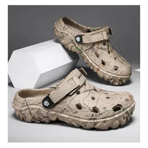 Wholesale Clog Mens Slippers Design Custom Slides Men's Leather Sandals Eva Clogs Slippers
