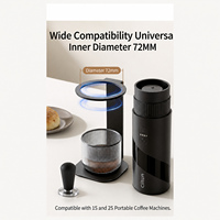 Support portable en métal pour machine à expresso, support de brassage avec anneau de 72 mm, base de tasse, accessoire de café pour la maison et le bureau