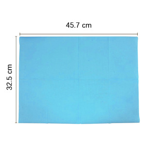 125 bavoirs dentaires jetables 33x45cm, film papier double couche, imperméables, pour dentistes, salons de manucure et pratiques artistiques - Product Image 6