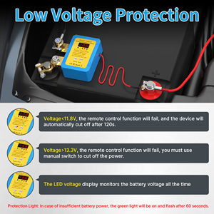Interruptores de Control remoto inalámbrico de servicio pesado 240A en pantalla de voltaje Abrazadera de batería de enganche magnético para Estado nuevo de <span class=keywords><strong>coche</strong></span> - Product Image 3