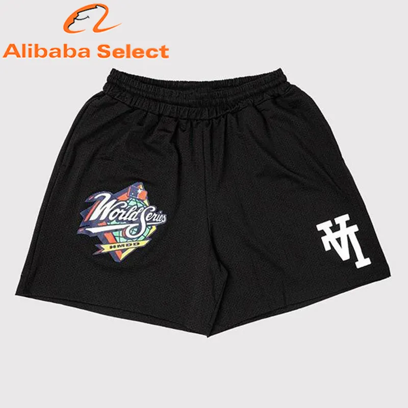 MTR3296 Street Styles Wholesales Custom Printing Unisex Breathable Quick Dry Mesh Shorts Plus Size Men's Shorts