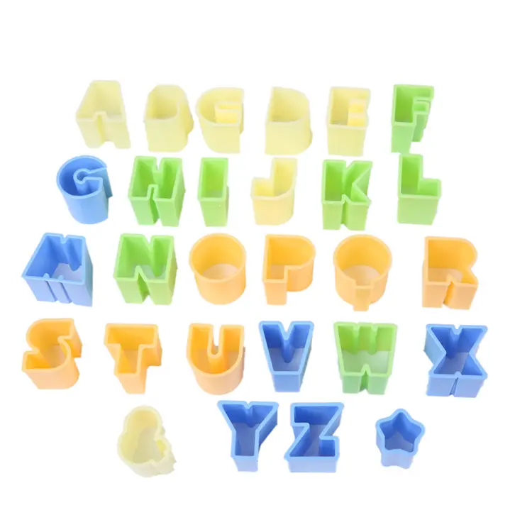 Baking Decorating Tool DIY Cookie Biscuit Christmas letter cookies mold Alphabet Fondant Cake Mold Embosser Cutter