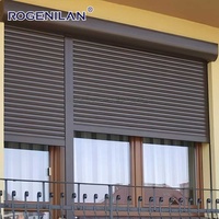 Conception personnalisée Isolation thermique électrique réglable Villa Extérieur Volet roulant en alliage d'aluminium Fenêtres