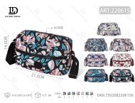 Borsa a Tracolla Floreale in Poliestere per Donna con Patch Logo, Stile per Tutte le Stagioni - Product Image 3
