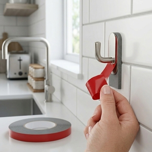 Nastro <span class=keywords><strong>Biadesivo</strong></span> in Schiuma PE Fustellato su Misura, Alta Resistenza allo Taglio, Adesivo Acrilico - Product Image 3
