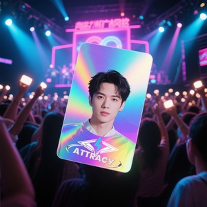 สินค้าของที่ระลึกของเหล่าคนดัง บัตรเลเซอร์พิมพ์ลาย ปรับแต่งได้เล็กน้อย การ์ดสะสม - Product Image 1