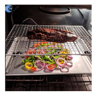Grille de cuisson soudée 40cm * 60cm de grille de barbecue en fil d'acier inoxydable de prix usine