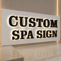Vente en gros d'usine de logo d'entreprise personnalisé Enseigne en métal 3d avec lettres LED Enseigne lumineuse LED en métal Panneau LED pour la publicité