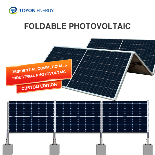 Toyon Hot Selling Foldable N Type Monocrystalline Silicon Solar Panel 450W-550W 21.3% Efficiency 1500VDC for Outdoor Use