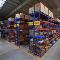 Estantería de Almacenamiento Ajustable de Acero con Superficie con Recubrimiento en Polvo para Supermercados y Almacenes