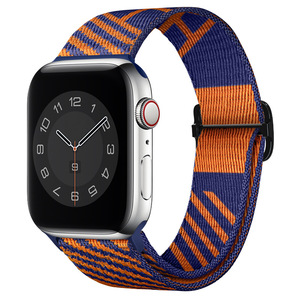 Correa ShanHai adecuada para Apple Watch Bands para Apple Iwatch 4 5 6 7 <span class=keywords><strong>Th</strong></span> Generation correa de <span class=keywords><strong>reloj</strong></span> tejida de nailon ajustable 45/41/mm - Product Image 4