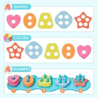 Juguetes Educativos Sensoriales para el Aprendizaje Temprano, Juguetes de Baño Libres de Moho, Juguetes de Silicona para Clasificar Colores y Formas y Apilar para Niños Pequeños