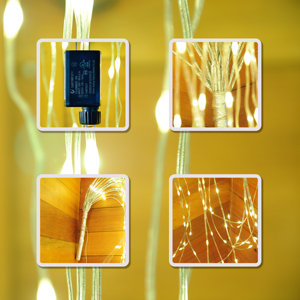 Offre Spéciale 1.2M 300LED Flex coulant cascade lumière décoration de noël lumière pour salle de fête Festival quotidien - Product Image 2