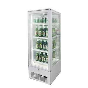 Réfrigérateur Pepsi à affichage vertical en verre à 4 côtés à dégivrage automatique 220V électrique avec double porte et compresseur Climat frais - Product Image 1