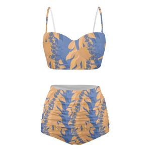 One-To-One Designer Exclusive Customization Service Sexy Fashion Plus Size Bikini Set Maile With the Puakenikeni Print on Demand - Product Image 1