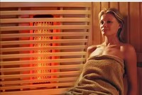 Nouvelle Cabine de Sauna Infrarouge Lointain Moderne pour la Maison, en Bois de Pruche Massif, Chauffage Électrique, Panneau de Commande Informatisé, Mini Villa en Bois Carboné Coloré
