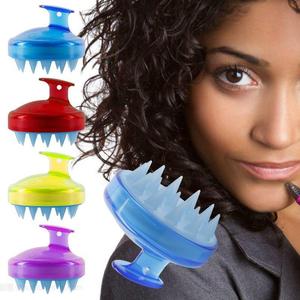 Silicone Dandruff Brush Hair Growth Brush Head Scrubber Hair Scalp Massager <b>Shampoo</b> Brush - Product Image 3