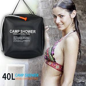 Bolsa de <span class=keywords><strong>Ducha</strong></span> <span class=keywords><strong>Solar</strong></span> para Acampar al Aire Libre de 20L, Bolsa de Almacenamiento de Agua con Absorción de Calor Reforzada para Viajes en Auto, Senderismo y Playa - Product Image 5