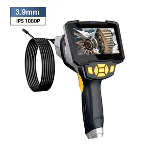 3.9mm 1080P telecamera di ispezione Video del veicolo LCD portatile impermeabile endoscopio digitale articolato HD endoscopio industriale
