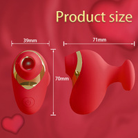Beheizter Saugvibrator Sexspielzeug Rosen-Sauger Analdildo G-Punkt Klitoris-Nippel-Stimulator Erwachsenen-Sexspielzeug für Frauen und Paare