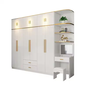 Armoire de rangement moderne d'usine armoire individuelle mobilier de chambre à coucher armoire personnalisée haute brillance