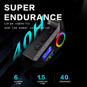 Auriculares Y30 con Pantalla Integrada, Potentes Auriculares Inalámbricos con Función de Radio FM, Asistente de Voz, Súper Resistencia y Resistencia al Agua IP65 - Product Image 3