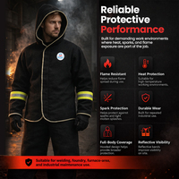 Combinaison de protection haute résistance à la chaleur Suihua, vêtements ignifuges pour la sécurité industrielle et la lutte contre les incendies, vêtements de sécurité ignifuges industriels