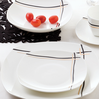 Vaisselle en porcelaine avec Logo et motif personnalisé, ensemble De dîner allemand, livraison gratuite, 18 pièces