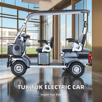 Vente directe d'usine Quadricycle électrique de haute qualité 60v RHD Tuk Tuk Cabine fermée Durable Utilisation passagers Certifié EEC Pas cher